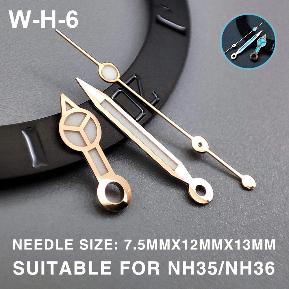 SUB/GMT/SKX Watch Hands Watch Needles Suitable For NH35/NH36 Movement Watches Green/Blue Luminous Modification Accessories