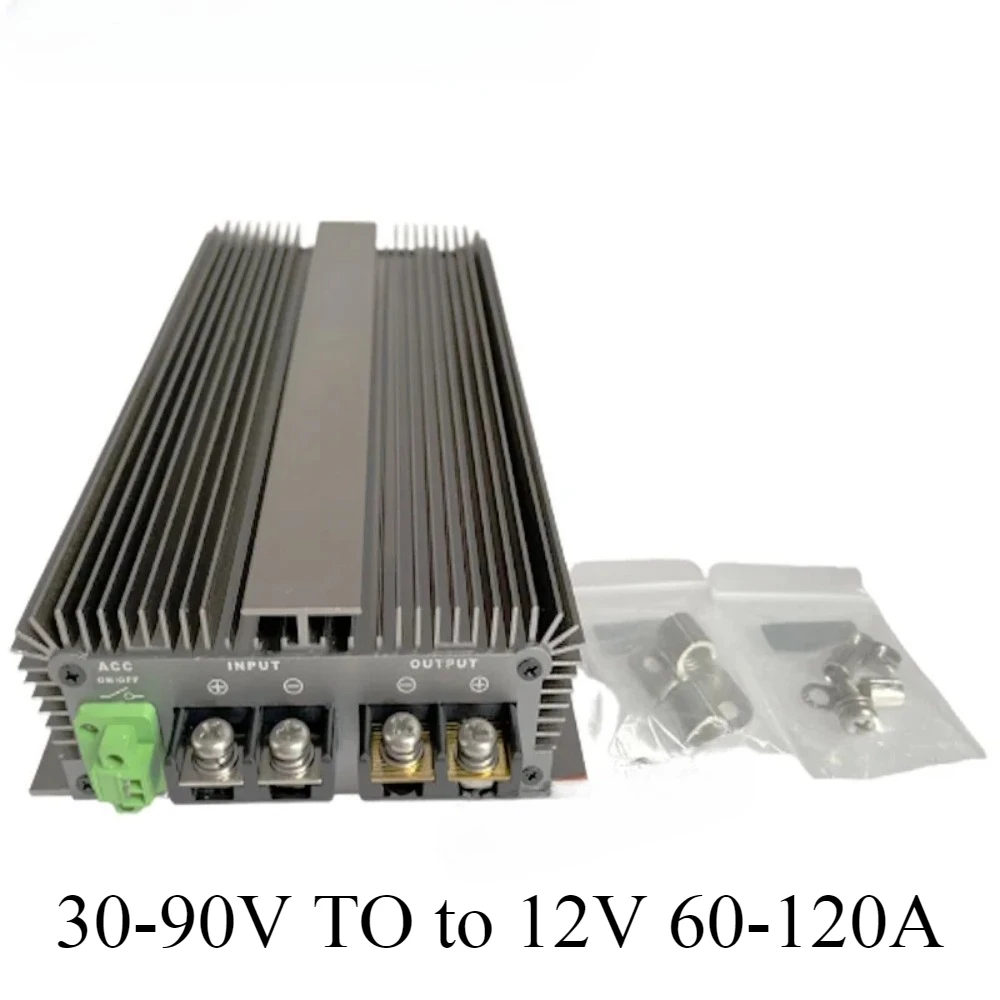 30-90V TO 12V 48V 60V 72V 80V to 12V 60-120A Step Down Switching Converter Voltage Regulator 60V to 12V Step Down for Car Device