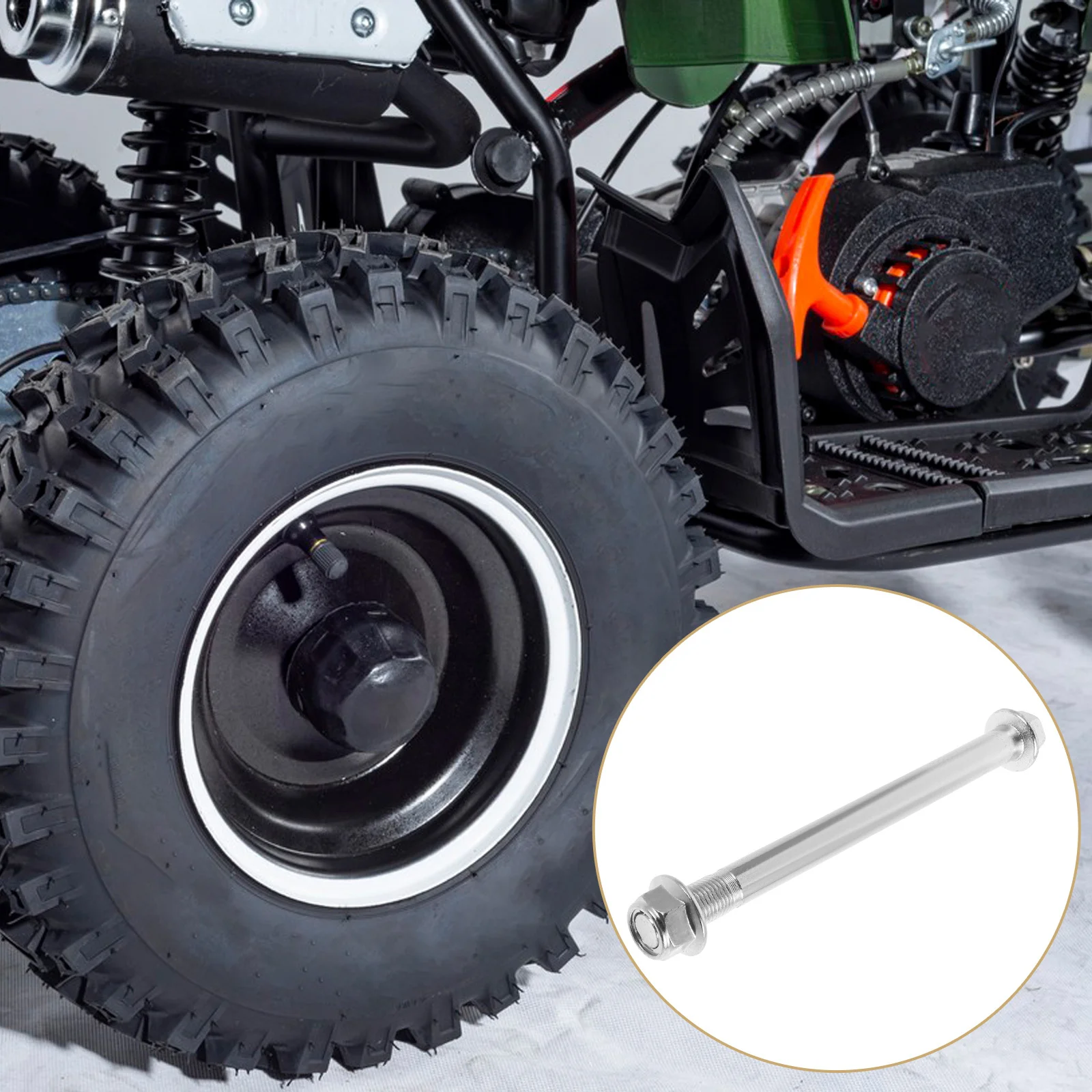 

Wheel Axle Kit For Motorcycle Atv Dirt Bike Front Rear Axle Replacement Durable Metal Bike Parts Scooter Accessories Chassis