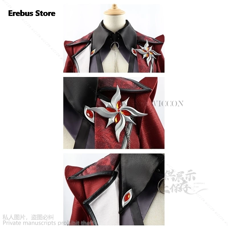 Anime Game Genshin Impact New Costume Genshin Impact Arlecchino Cosplay Halloween Clothing Dress Lolita Cos Wig Hoyofair