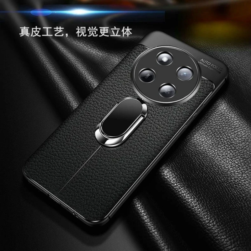 Magnetic Case For Honor X9C Magic 7 Lite 5G Case Holder Ring Back Cover Luxury PU Silicone Protection Shell Shockproof Bumper
