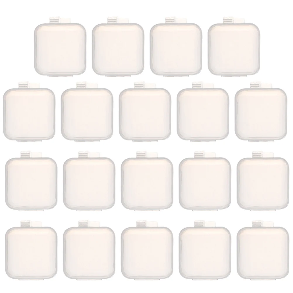 

100pcs Mini Storage Boxes Jewelry Box Small Organizer Containers Lids Cases Beads Bulk Plastic Lightweight Durability Sorting
