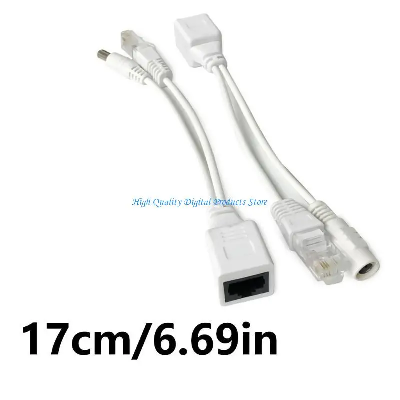 u2je poe justing jit مع مقابس DC5.5x2.1mm لإرسال طاقة موثوق للأجهزة ملحق مكتب استخدام المكتب المنزلي