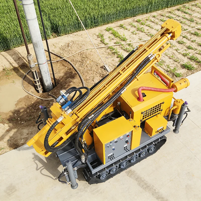 Crawler Mounted Pneumatic Water Well Drilling Machine DTH Hammer for Mineral Exploration Wells
