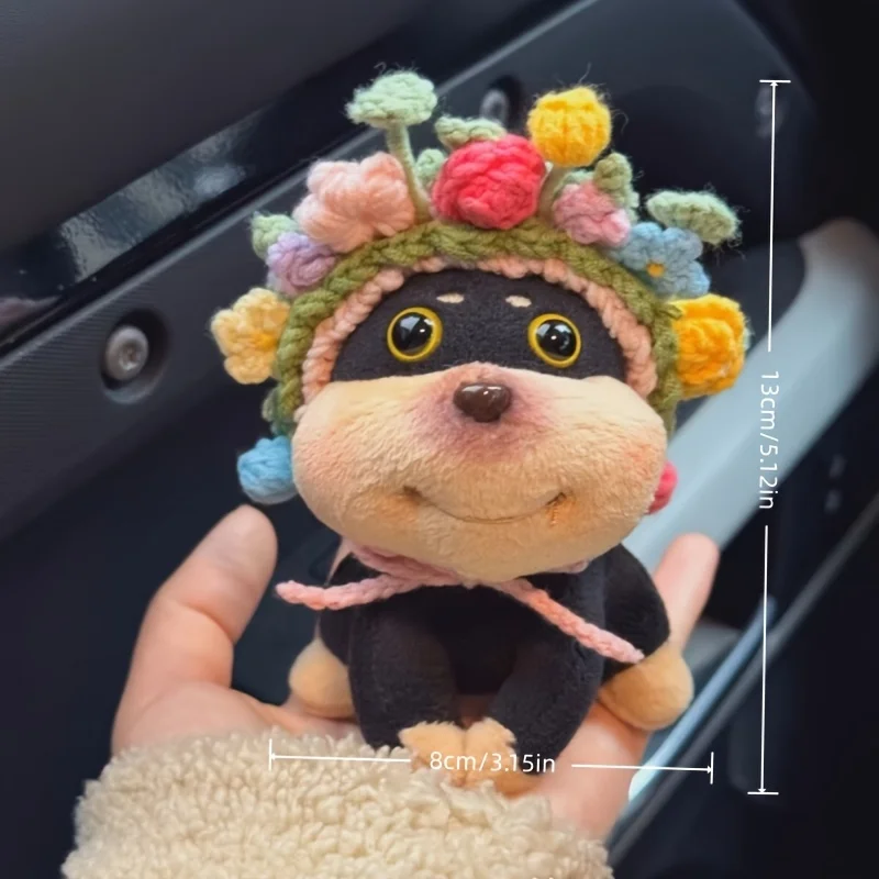 Car clip-on dog, gear shift, turn signal, and wiper creative decoration, a cute and fun interior accessory that doesn’t block yo