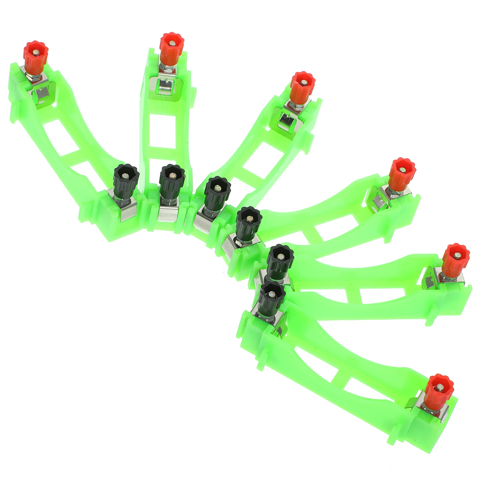 

6pcs AA Holder with Terminal Posts Physics Experiment Box Science Teaching Tool Student Learning Kit Storage Organizer