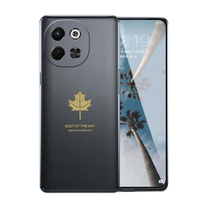 

For Tecno Spark 30 30C 4G/5G neo 6 Cover Luxury Maple Leaf Silicone TPU Soft Case For Tecno Pova Neo 6 5G 30 C Spark Back Casing