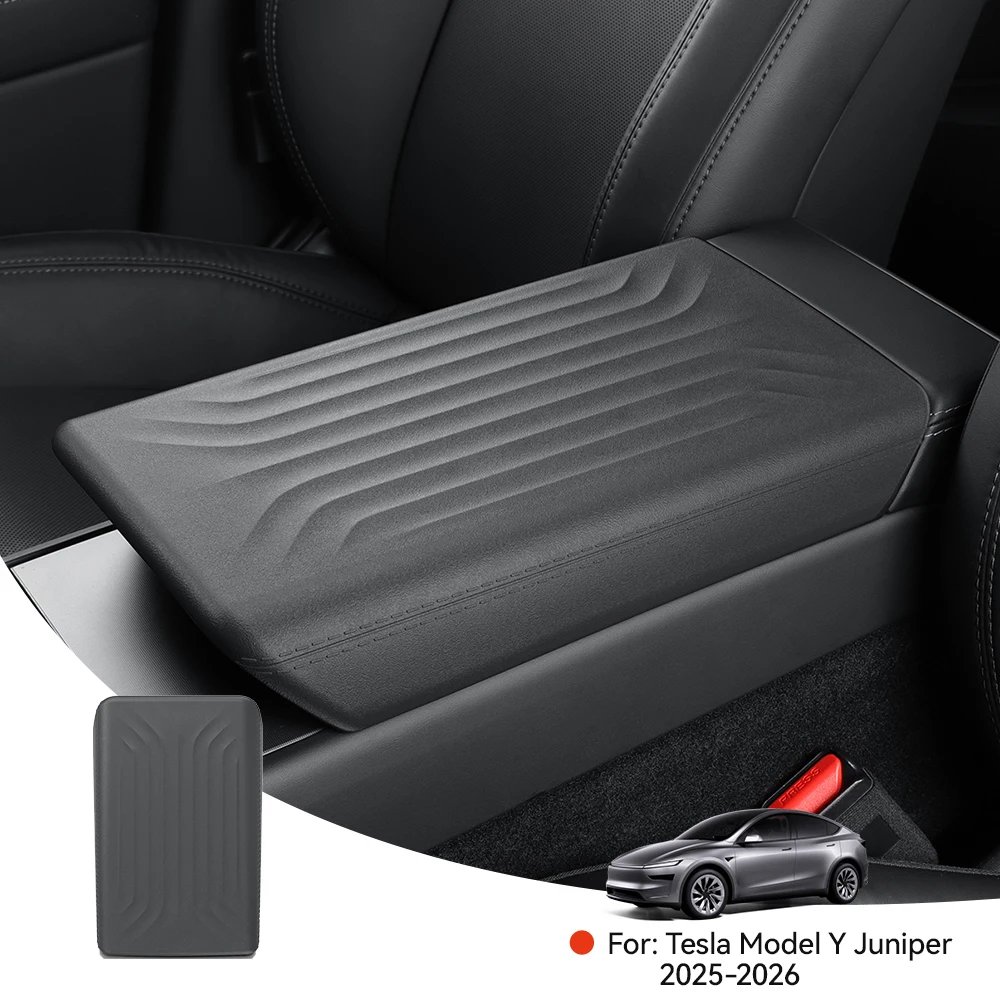 

YZ Для Tesla Model Y Juniper 2026: Накладка на центральную консоль из TPE, нескользящая, устойчивая к царапинам, мягкая накладка на подлокотник, аксессуары для автомобиля