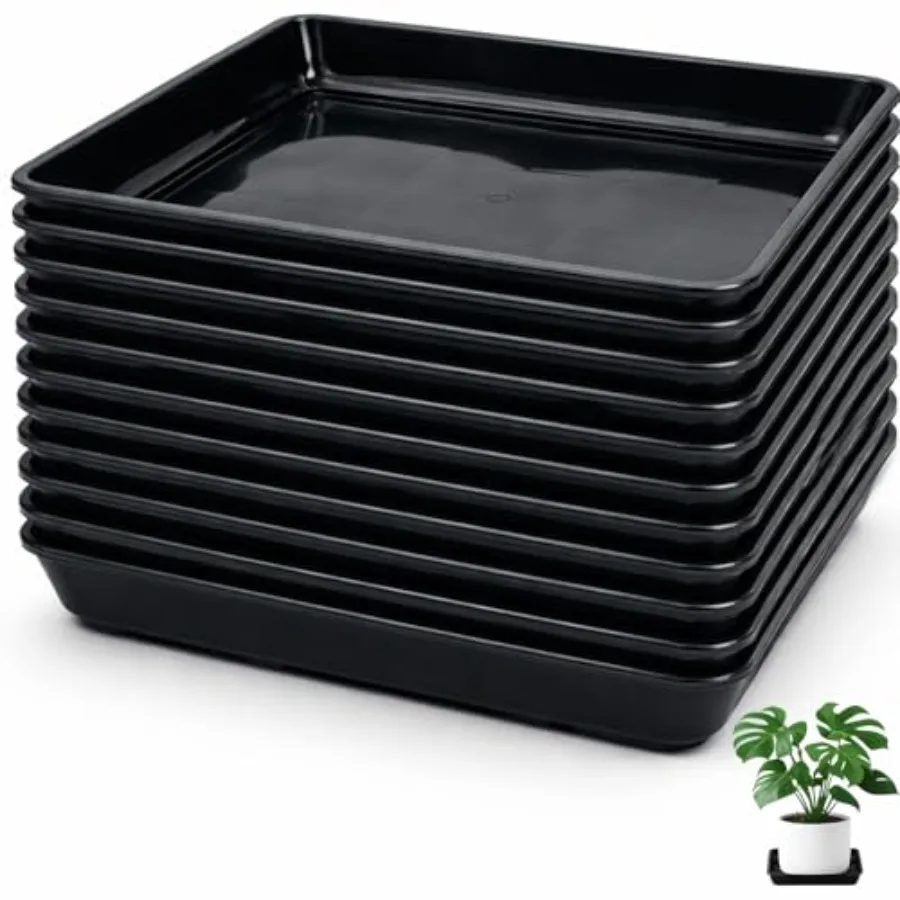 

Pack Square Plant Saucer 1 Plant Trays for Pots Plastic Square Drip Trays Flower Pot Saucers Planter Water Tray Plant Drainage