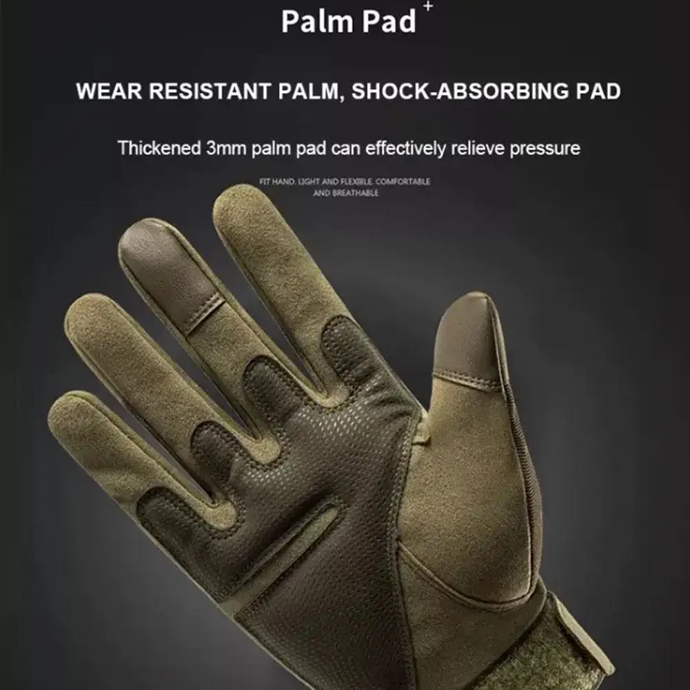 Outdoor Anti-Skid Full Finger Tactical Gloves Men Women Driving Riding Hunting Motorcycle Climbing Tactical Gloves