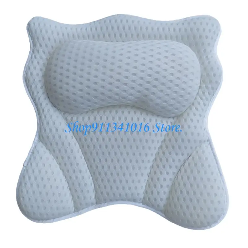  Ventilated Bath Headrest Featuring flexible Frame And Easy Installation For Any Tub