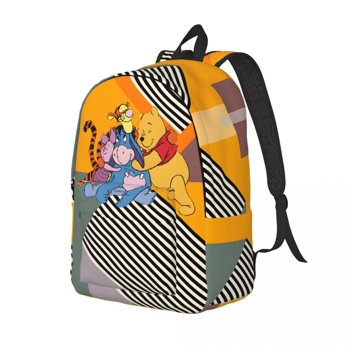 The Pooh Winnie Bookbag Disney Pooh Bear Winnie Unisex Harajuku Design Hiking For Gifts Sturdy Shoulder Children's Bags