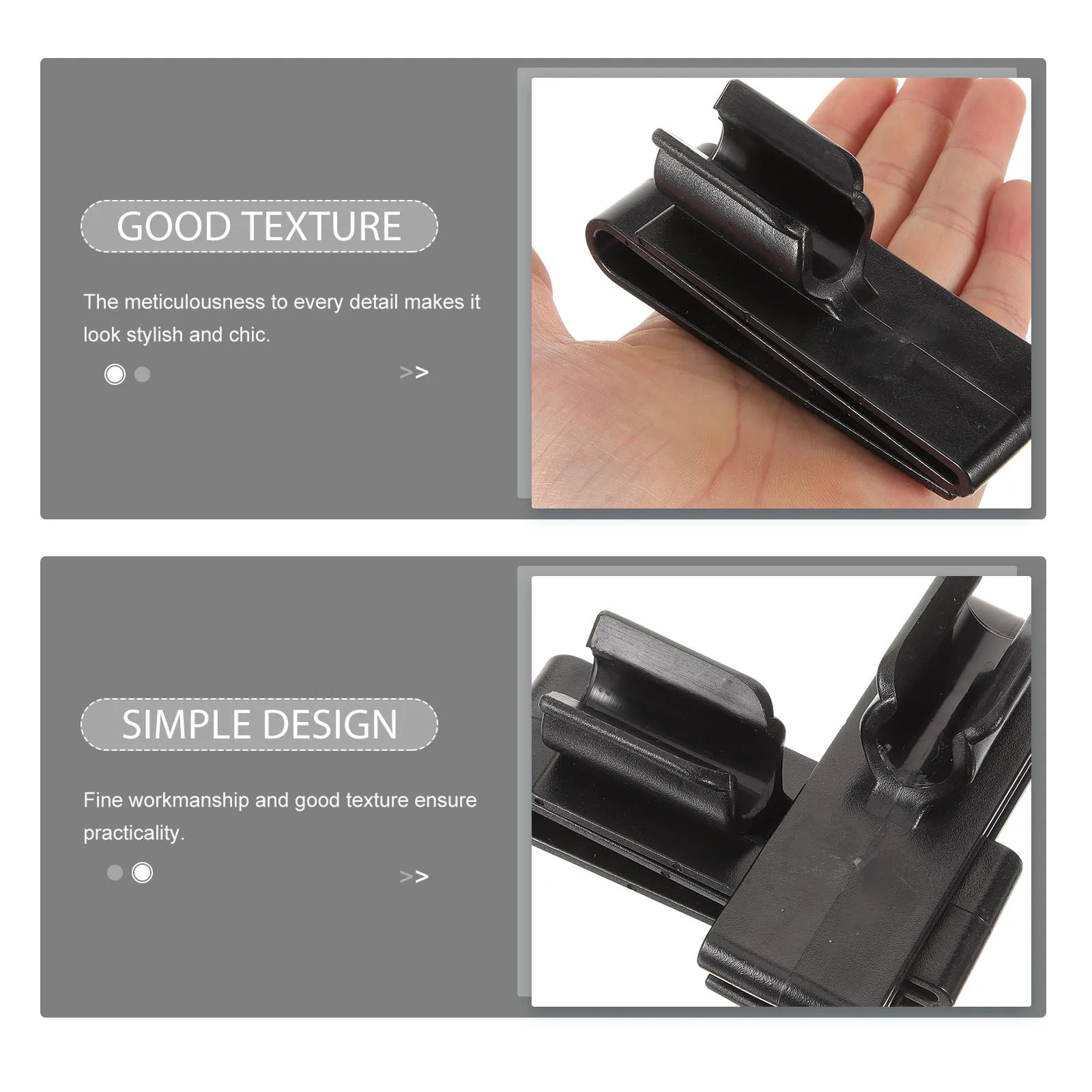 2Sets Golf Putter Clip Holder for Outside Golf Bag Stylish Club Organizer Clips Easy Access Putter Clamp Golfing Stick Clips