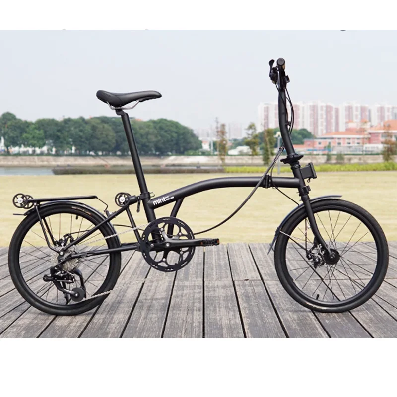 MINT 折りたたみ自転車 20インチ 三つ折り自転車 軽量 ポータブル 9速