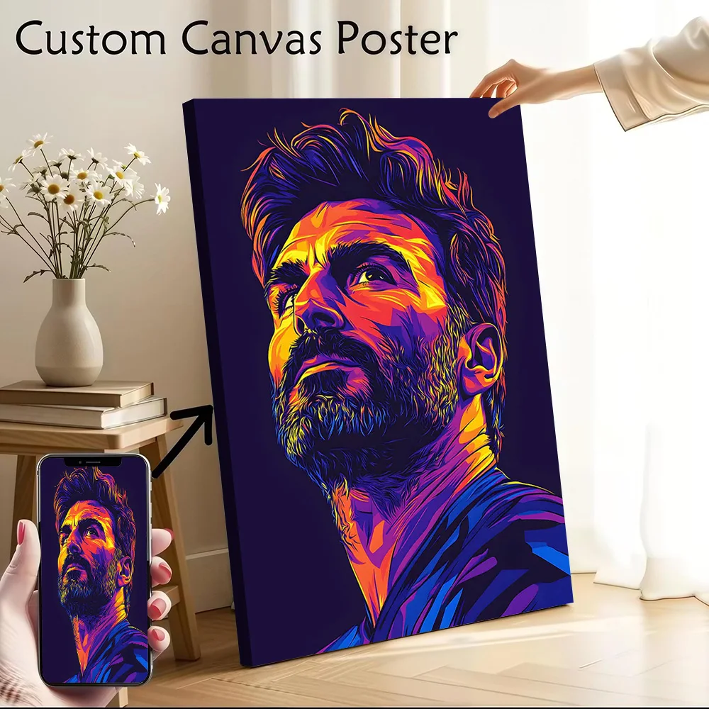 Pôster em Tela Personalizável Gianluigi Buffon: Arte de Parede Impressa para Fãs, Decoração Estética para Sala de Jogos e Ambientes