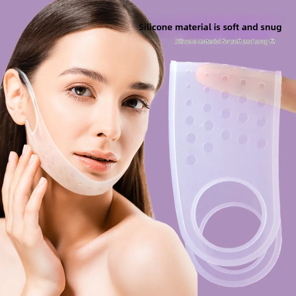 Silicone Face Strap Belt Mask Anti-Wrinkle Elasticity Lift Oval Mask Reusable Lift Up Face Slimming Strap Face