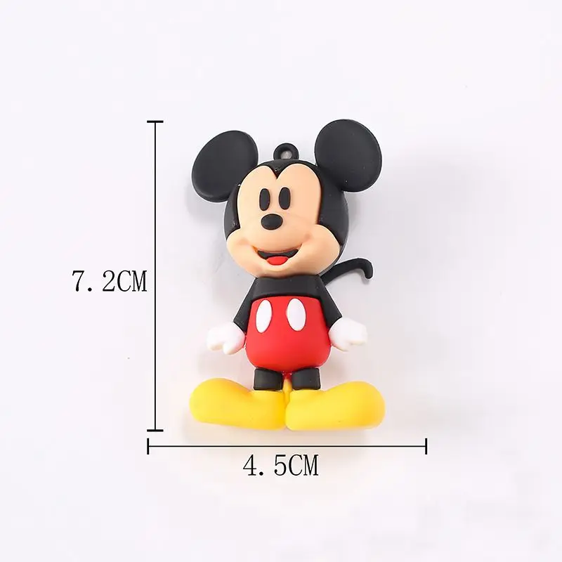 Disney Mickey Minnie lindo creativo personalizado muñeca de dibujos animados pequeño llavero de silicona portátil colgante decorativo de moda Simple