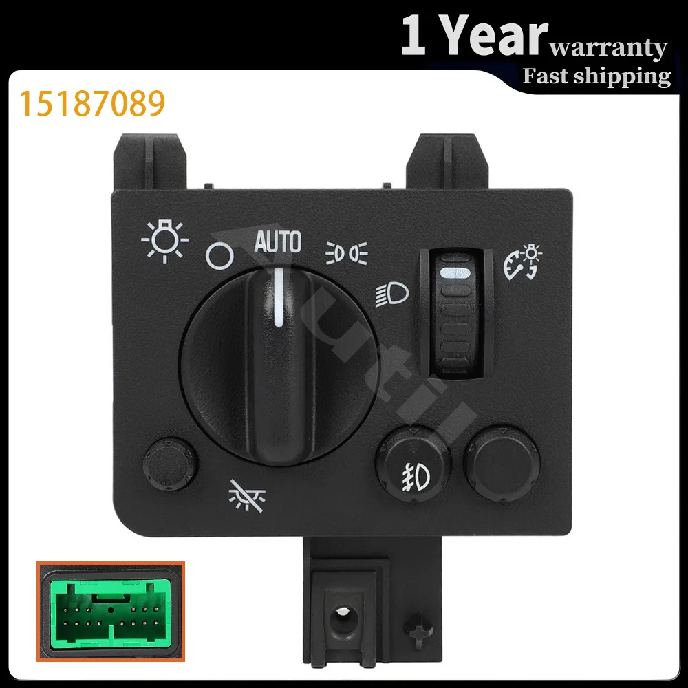 

For Chevrolet Colorado GMC Canyon Isuzu 2004 2005 2006-2012 Fog Light Switch Headlight Control Button 15187089 Car Accessories