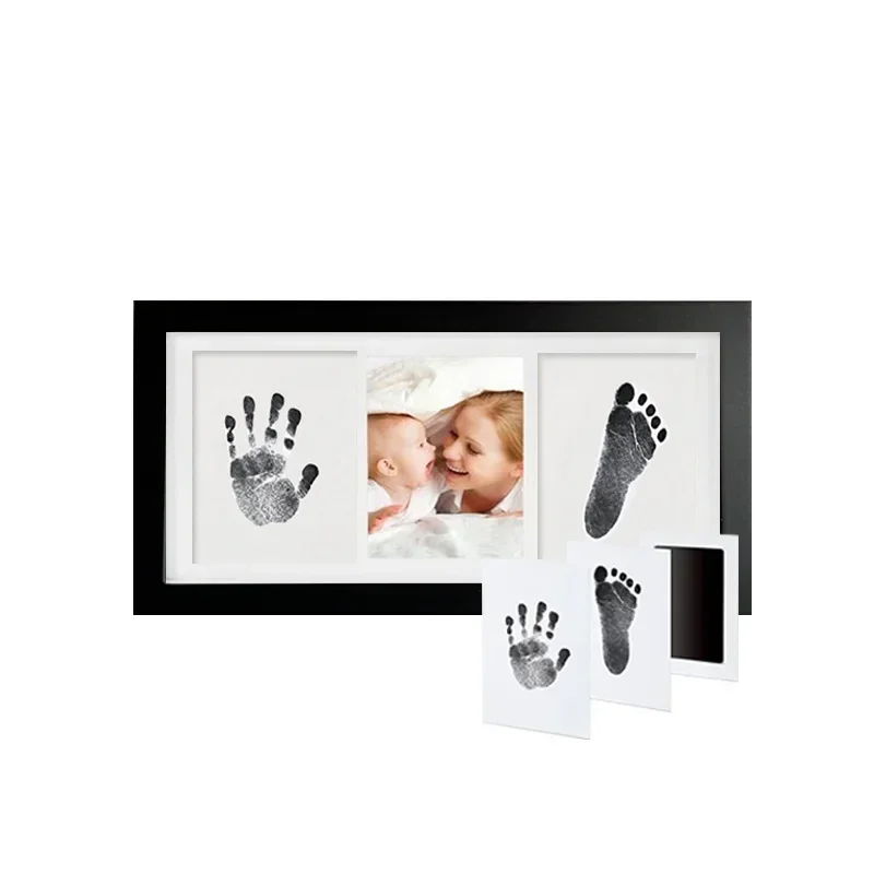 Newborn Baby Hand Foot Print DIY Photo Frame With Mold Clay Imprint Kit Non-toxic Baby Souvenirs Baby Milestone Decor Gift