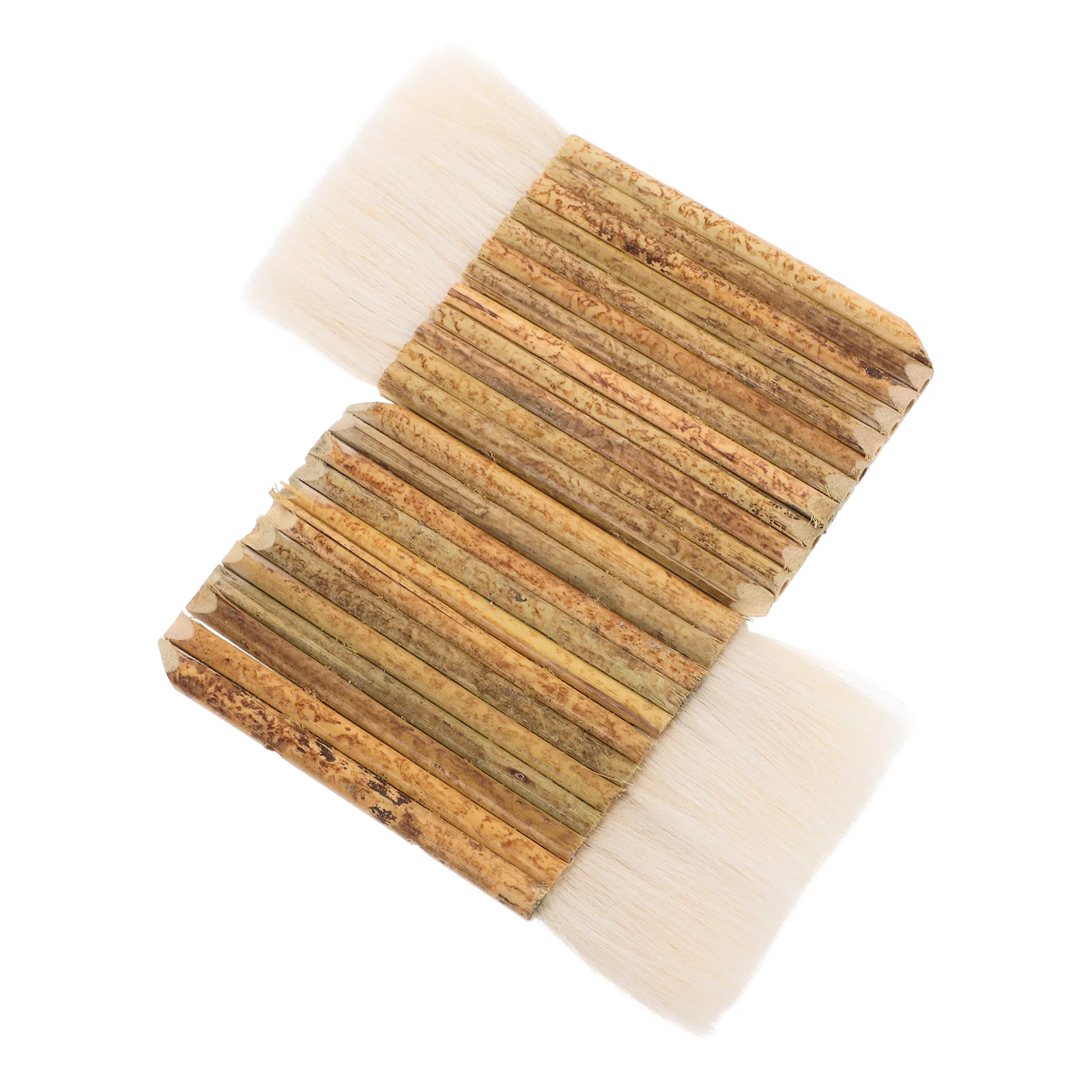 قطعتان من فرش هيك الشعر الناعمة ذات الشكل المستطيل مثالية للرسم واللصق والغسيل والحرف المائية والزيت والأكريليك #1