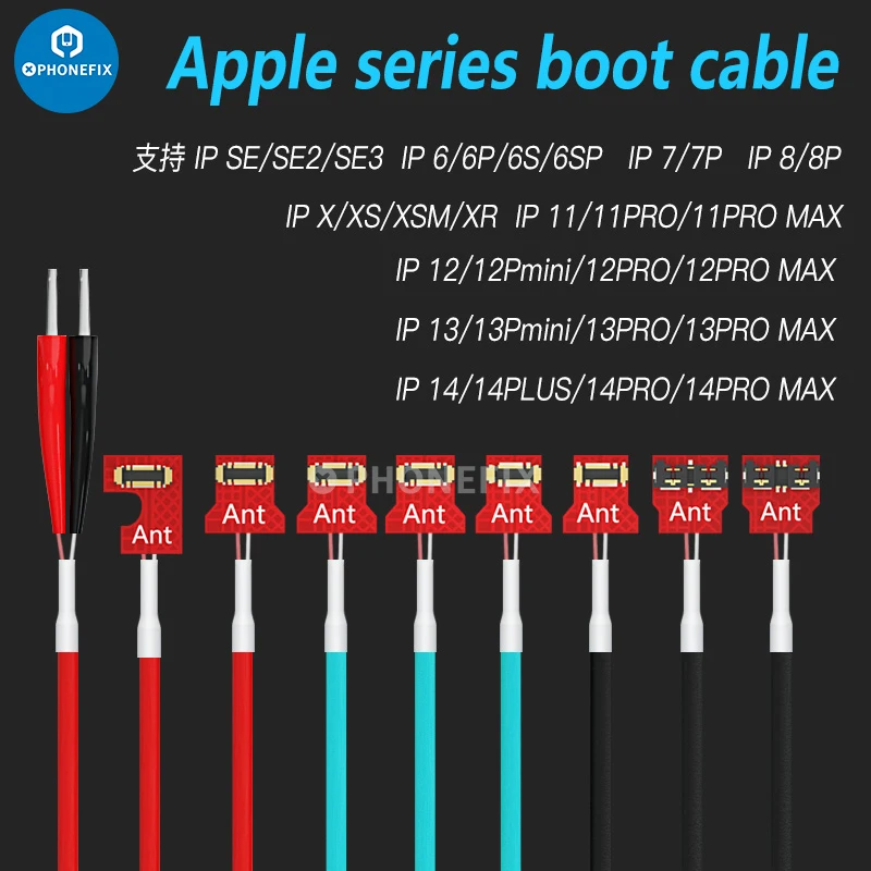 MaAnt Apple Series IP6-14 cavo di prova dell'alimentatore linea di avvio Mobile per iPhone da 6 a 14 Pro Max interruttore di riparazione cavo di prova di alimentazione