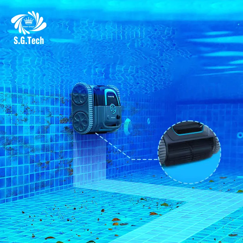 Automatic long-life pool cleaning robot Intelligent pool maintenance Cleaning tool Can climb walls