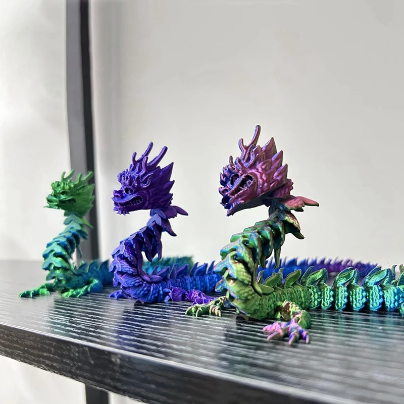 3 PCS 3D Printing Dragon In Eggs, As Shown PLA Multicolor Dragon Figure, Toy Home, Office, Desk Decoration