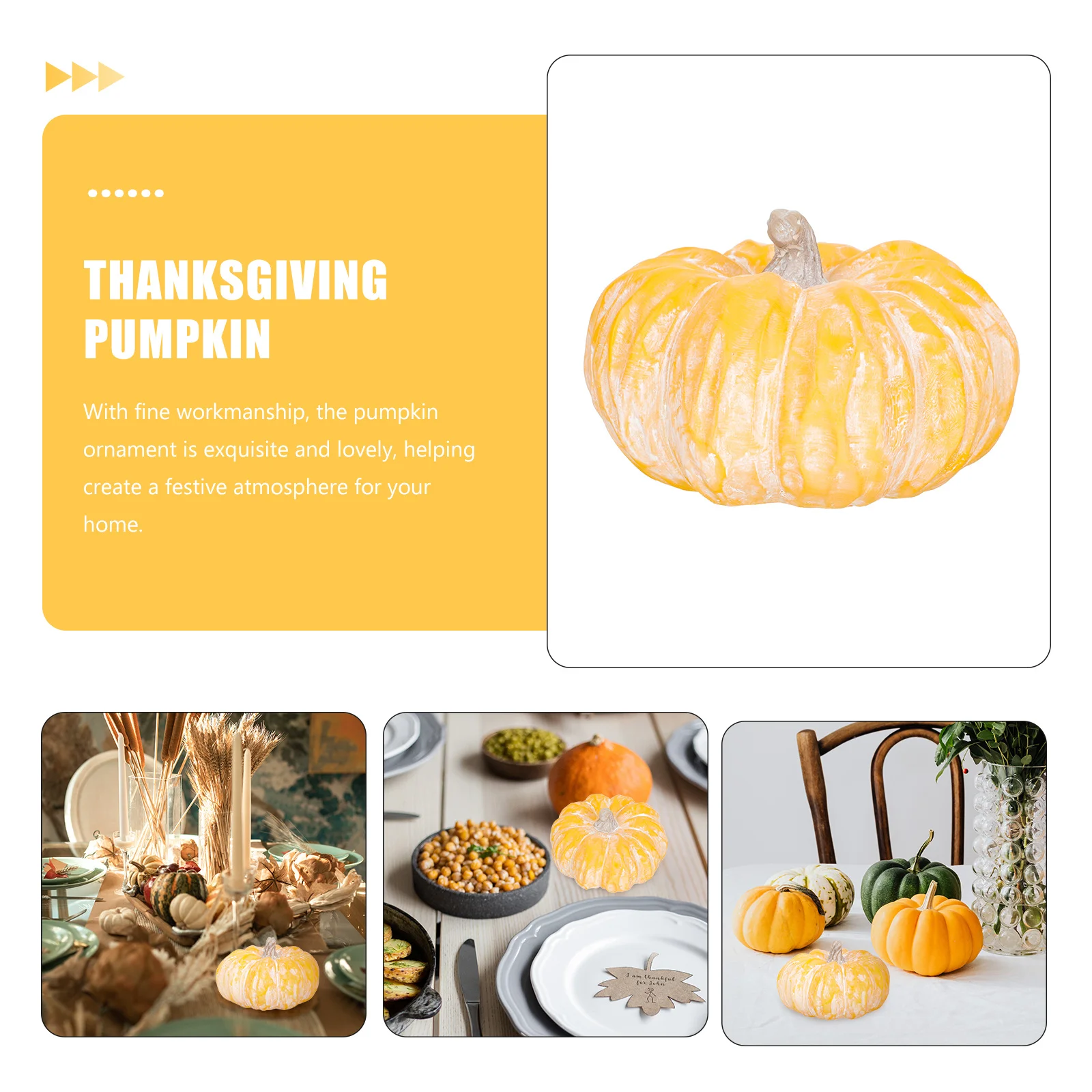 

Realistic Ceramic Pumpkin Thanksgiving Decor Fall Harvest Ornament Pumpkin Adornment Rustic Autumn Decoration Garden Decor