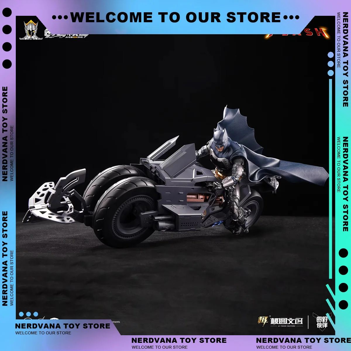 [IN STOCK] 1/12 Action Figure Batman Figurine Batmobile Batman Figure Batmobile Model Batmobile Anime Figure Statue Toys Gifts