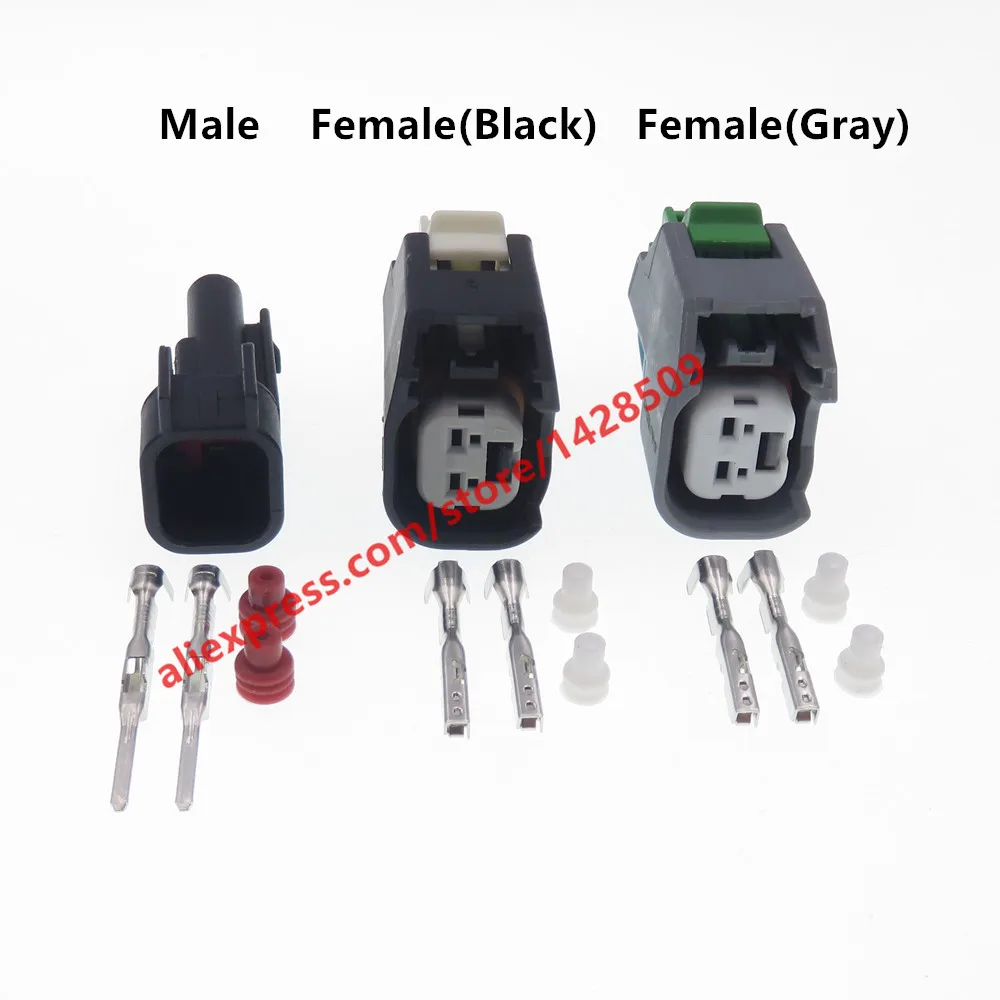 1 Set 2 Pin EV6 LS2 3 ID-1000 Injector Female Male Wire Harness Connector 15419715 34675-0001 15497399