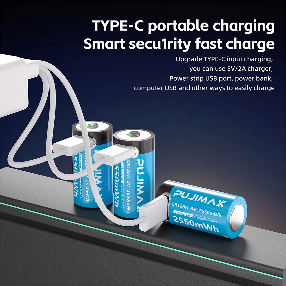 CR123A 3V 2500mWh Rechargeable - Home Security Bundle recension och pris