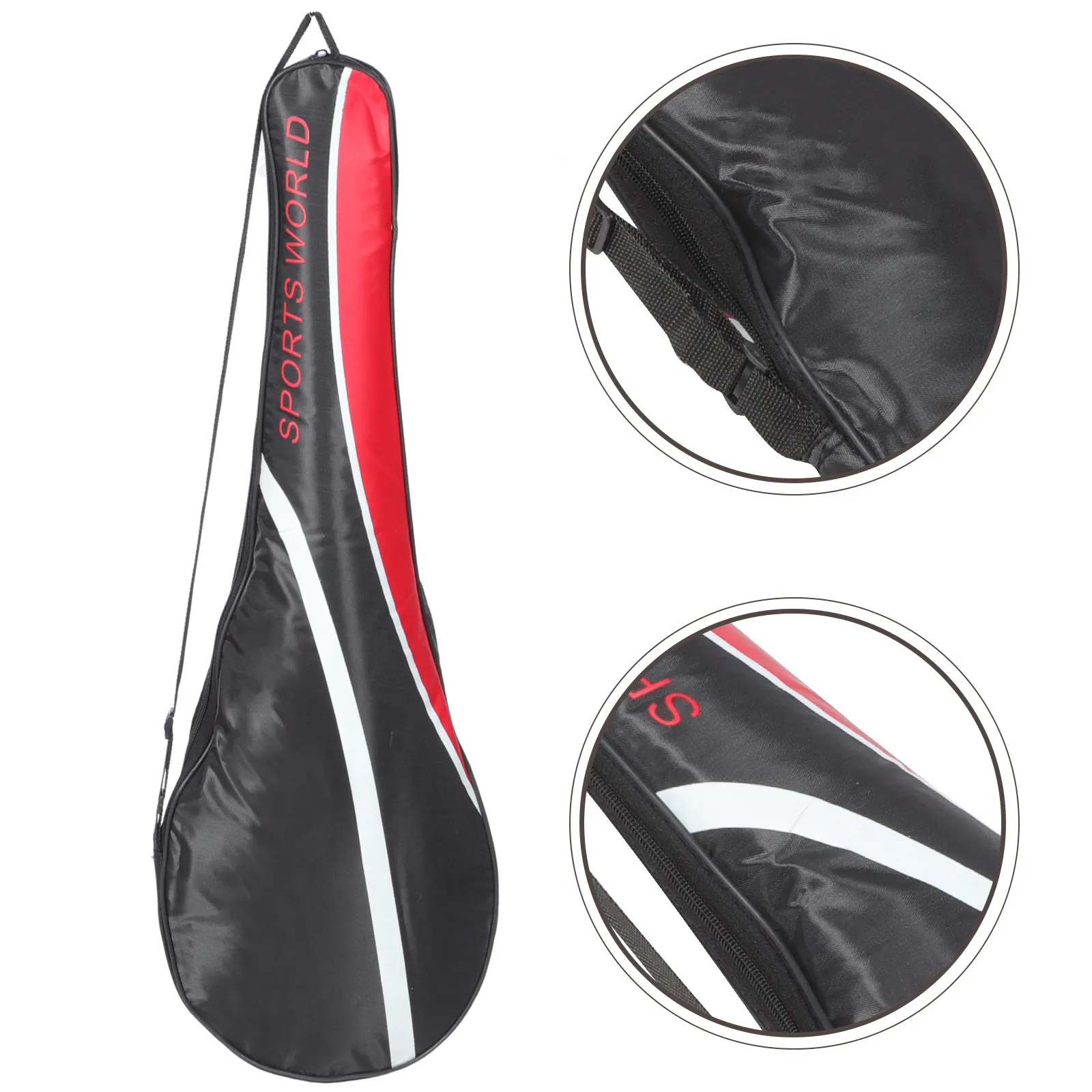 

Premium Badminton Racket Storage Bag Portable Dual Compartment Pouch Oxford Fabric Adjustable Strap Zipper Design for Daily