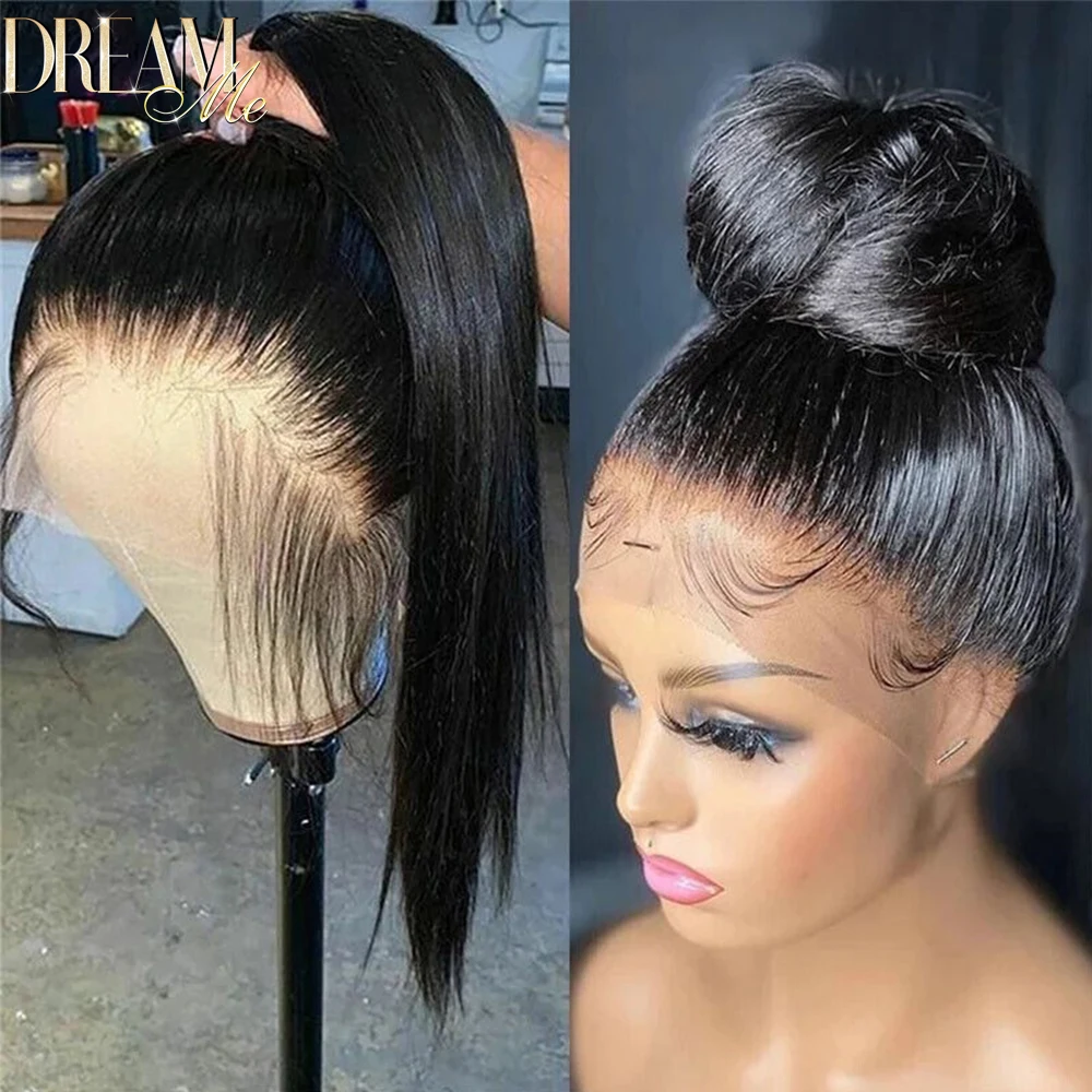 Silky Straight Invisible Strap Cozy Snug Fit 360 HD Lace Frontal Wigs Pre Everthing Wear And Go Glueless Human Hair Wig