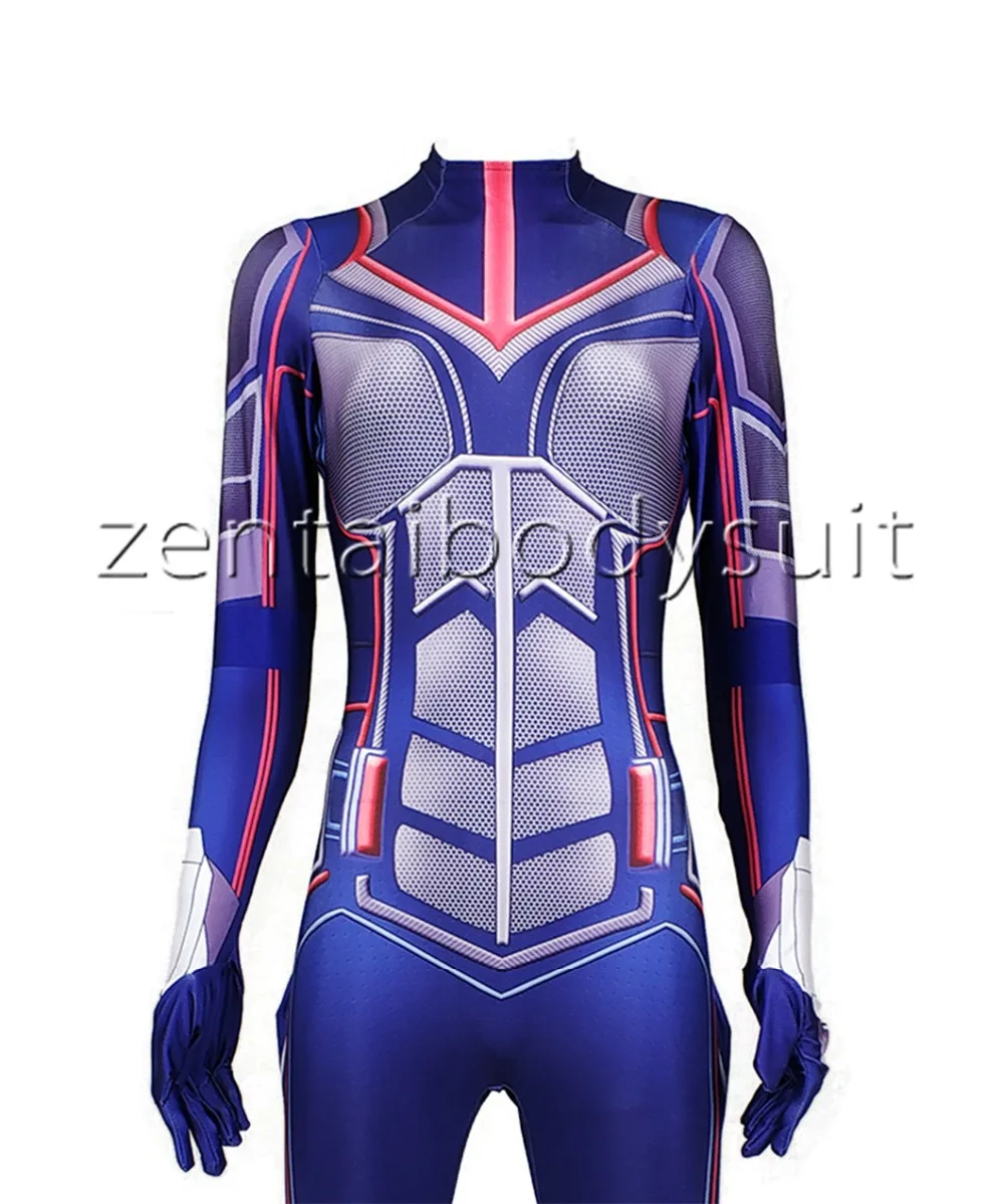 New Women Ant-Man and The Wasp Cosplay Bodysuit 3D Imprimer Skin Zentai Costume Halloween Party Suit