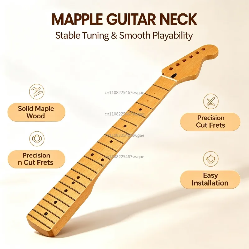 Guitar Neck Canadian Maple Satin Finish 12\