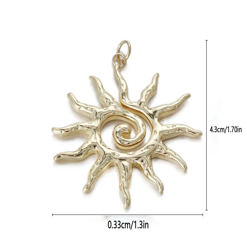 1PC fashionable and personalized copper sun angel DIY pendant accessory necklace bracelet earring accessory pendant - view 5