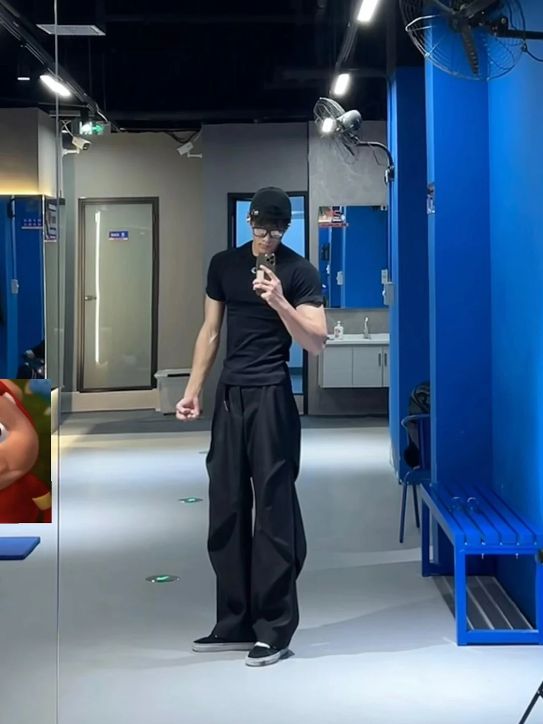 

Black Casual Thickened Fleece Straight Leg Men's West Pants Autumn Winter Sports Trousers Cleanfit Knife Bend Long Pants