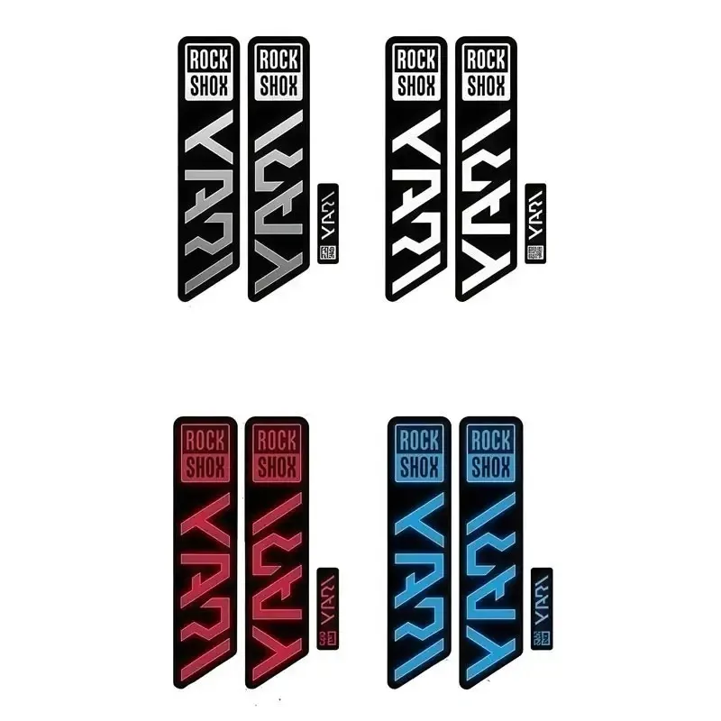 2D Flat Sticker 3pcs/sheet Rockshox Bike Fork Sticker - Mountain Bike Fork Sticker, Riding Decorative Accessories, Durable Bike