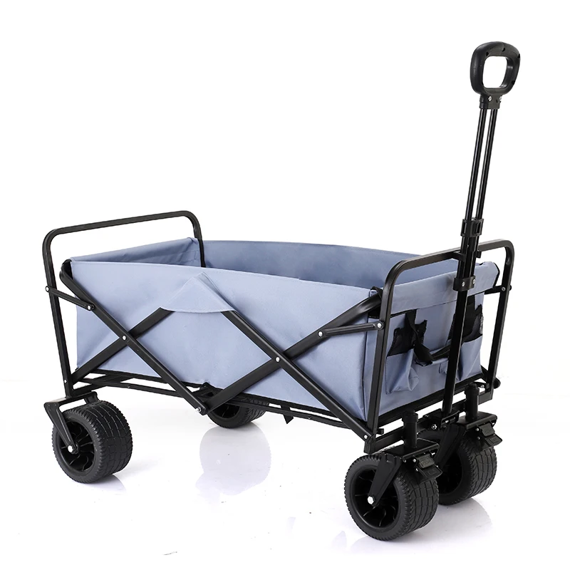 

Customized Sturdy Steel Portable Foldable Beach Camping Wagon Trolley Outdoor