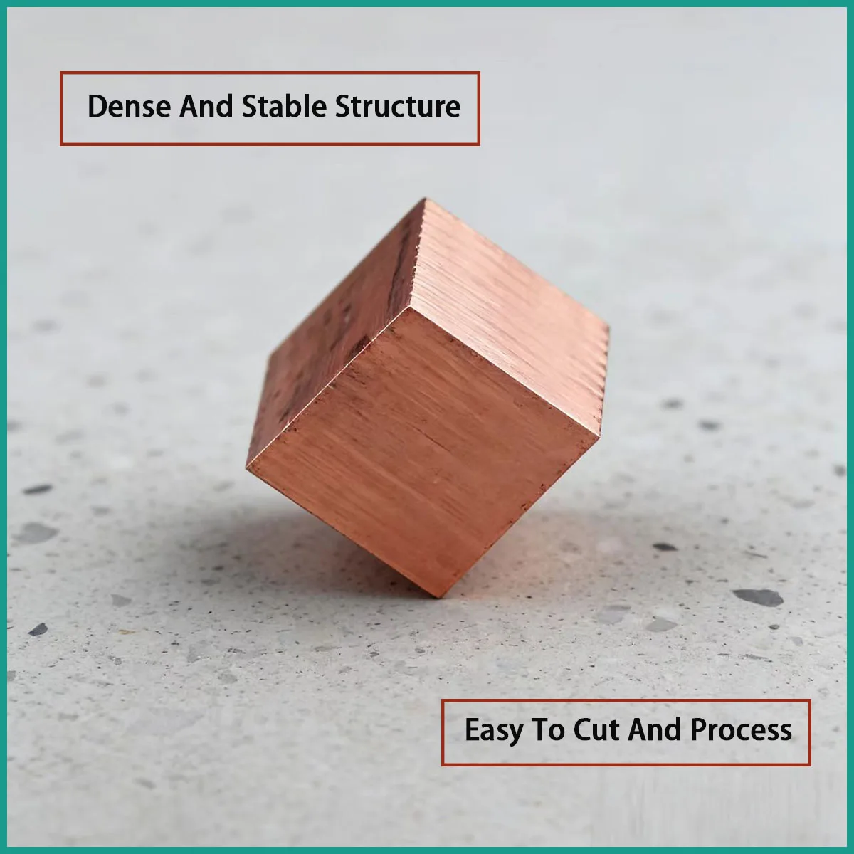 Solid copper blocks with a side length of 20mm-60mm are used for power and electrical, mold weighting, etc