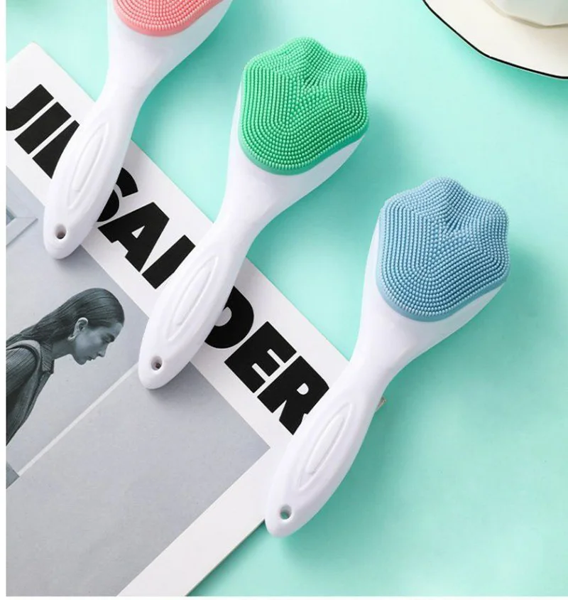 1 Pc Kat Klauw Vorm Handleiding Gezichtsreinigingsborstel Zachte Zachte Gezicht Wasborstel Handheld Siliconen Gezichtsverzorging Scrubber Peeling