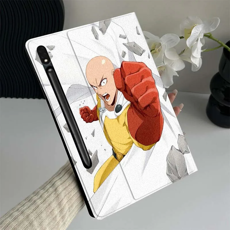 

Hot ONE PUNCH-MAN Anime Tablet Case For Samsung Galaxy Tab S7 S8 S9 S10 FE Lite Gift
