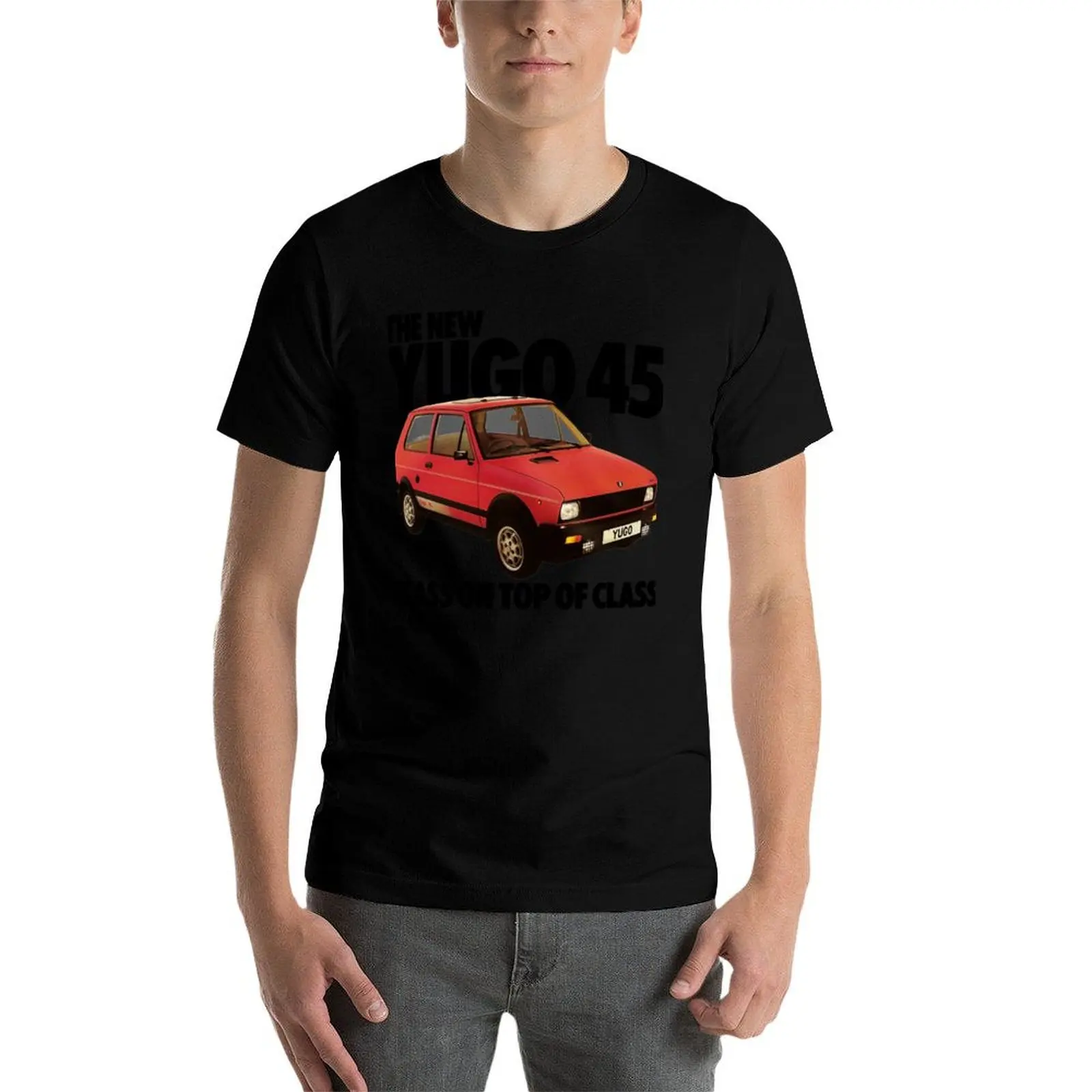 YUGO 45 T-shirt.png تي شيرت قطن تي شيرت حزمة رجل تي شيرت قطن عالي الجودة رجالي جرافيك تي شيرت تي شيرت #5