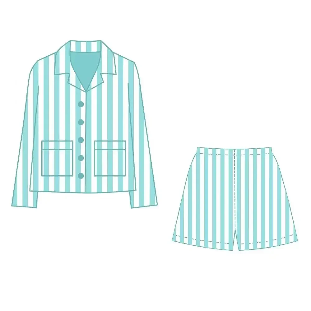 2025 Anime cosplay Miku Blue and White Striped Hospital Uniform Women Men Cospl… - Image 2