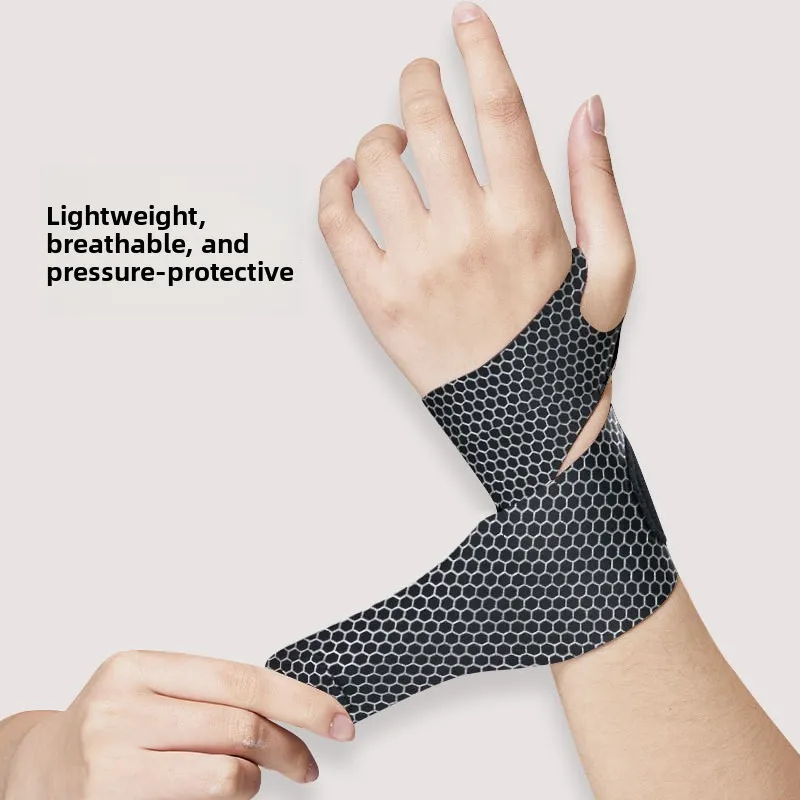 Thin Summer Wrist Support Brace for Women Anti-Sprain Wrist Guard for Tendonitis Sports Wrist Band for Badminton Fitness Workout