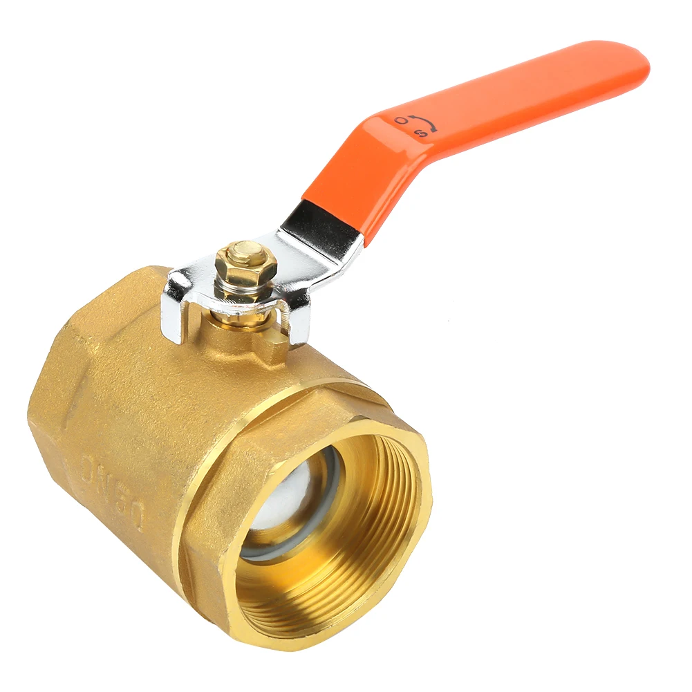 

Brass Ball Valve Shut-off Valve Female Thread DN50 Easy for Water Gas Home Improvement Hardware Workshop Hardware Oil