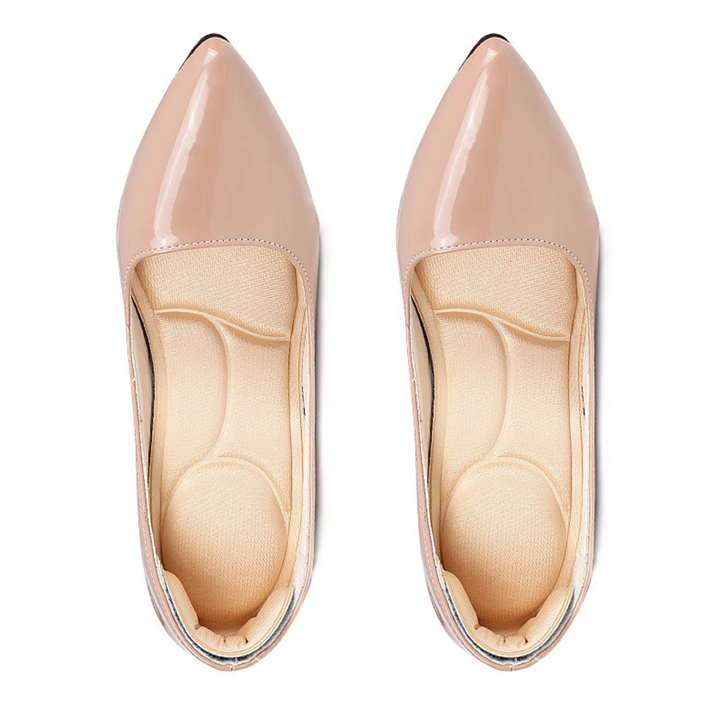 

Anti-Slip Massage Insoles Sponge Heel Cushion Pads Pain Relief Breathable Foot Care Inserts Fit For High Heels Boots Dress