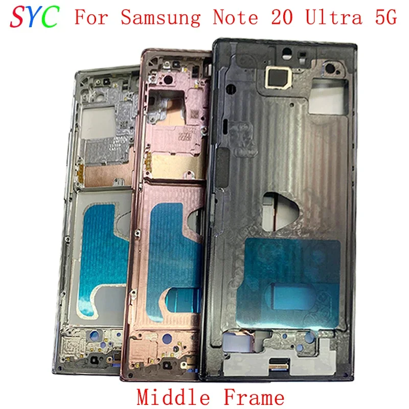 

Middle Frame Center Chassis Cover For Samsung Note 20 N980 20 Ultra N985 N986 Phone Housing Metal LCD Frame Repair Parts