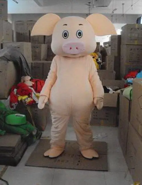 Nieuwe Volwassen Beste Koop Mooie Varken Animal Cartoon Mascotte Kostuum Kerst Fancy Dress Halloween Mascotte Kostuum