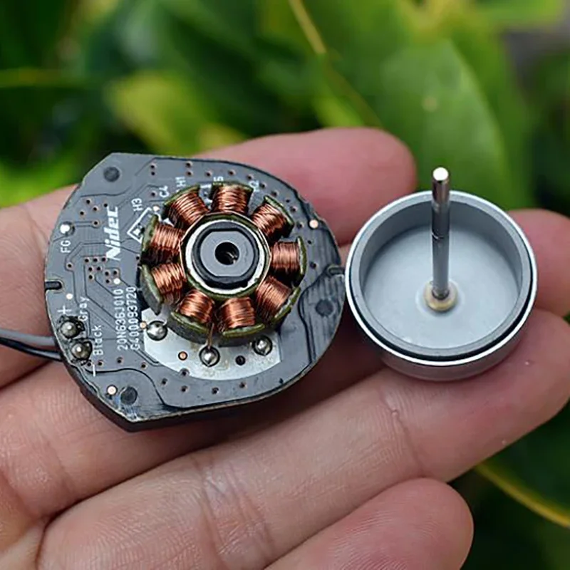 Nidec مايكرو 24 مللي متر الدقة فرش السيارات تيار مستمر 6 فولت-12 فولت 12000 دورة في الدقيقة عالية السرعة محرك كهربائي صغير CCW مع لوحة للقيادة موتور تيار مباشر 12 فولت #6